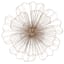 Gold Wire Flower Wall Art, 20"