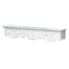 Curtis White Hand Carved Wooden Wall Shelf, 30x5