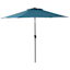 Spa Blue Round Outdoor Crank & Tilt Steel Umbrella, 7.5'