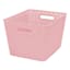 Blush Pink Y-Weave Storage Basket, Large