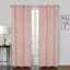 Sullivan Blush Shrink Yarn Light Filtering Grommet Curtain Panel, 63"