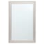 Grey Striped Trim Framed Rectangle Wall Mirror, 24x36