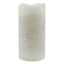 Grey Wax LED Pillar Candle with 6 Hour Timer, 4x8