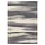 (D340) Gloucester Grey & Ivory Windswept Area Rug, 5x7