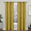 Curry Basket Weave Light Filtering Grommet Curtain Panel, 84"