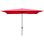Rectangular Red Outdoor Umbrella, 6.5x10