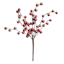 Red Glittered Berry Pick, 12"