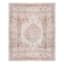 (B657) Blue & Ivory Faded Traditional Medallion Design Accent Rug, 3x5