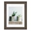 14x18 Matted To 11x14 Scoop Profile With White Mat Wall Frame, Dark Grey