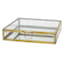 Heirloom Gold Rim Decorative Glass Box, 8"