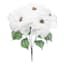 White Velvet Poinsettia Floral Spray, 18"