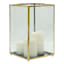 Gold LED Candle Lantern, 12"