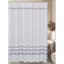 Gray Waffle Striped Shower Curtain, 72"