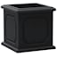 Japi All Weather Proof Black Versailles Cube Outdoor Planter, Medium