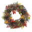 Glittered Maple Leaves & Berry Wreath, 30"