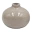Tan Ceramic Vase, 4"