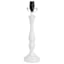 White Metal Accent Medium Table Lamp Base, 17"