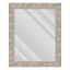 Weston Brown Rectangle Wall Mirror, 29x35