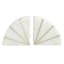 2-Piece White & Gold Marbled Semicircle Bookends Set, 4"
