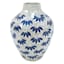 Tracey Boyd Blue Floral Mosaic Glass Vase, 9"