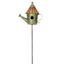 Green Metal Watering Can Birdhouse Yard Pick, 55"