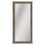 Oak Beveled Brown Leaner Mirror, 29.4x63.4