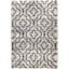 (A431) Chauncey Ivory & Blue Tufted Shag Area Rug, 5x7