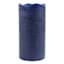 Honeybloom Dark Blue Wax LED Pillar Candle with 6 Hour Timer, 4x8
