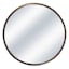 Gold Metal Round Wall Mirror, 22"
