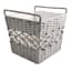Grey Tapered Rope Laundry Basket, Small