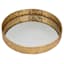 Gold Foiled Round Mirror Decorative Tray, 16"