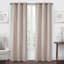 Natural Faux Silk Blackout Grommet Curtain Panel, 63"
