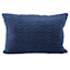 Indigo Ripple Textured Plush Throw Pillow, 14x20