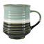 Ribbed Green Striped Mug