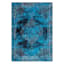 (D416) Antika Navy Vintage Medallion Area Rug, 7x10