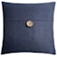 Clayton Blue Coconut Button Throw Pillow, 20"