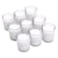 9-Pack White Unscented Glass Votive Candles