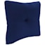 Navy Canvas Outdoor Tufted Back Cushion