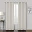 Sullivan Neutral Shrink Yarn Light Filtering Grommet Curtain Panel, 84"