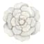 White Metal Flower Wall Art, 16.5"