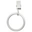 7-Piece 1" Silver Curtain Clip Rings