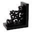 Providence 1-Piece Black Scrolled Bookend, 5.5"