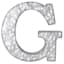 12" Galvanized Metal Monogram Wall Art, G