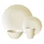 16-Piece Ceramic Dinnerware Set, White Speckle