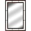 Wood Open Framed Rectangle Wall Mirror, 24x36