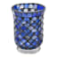 Blue Mosaic Votive Holder, 6"