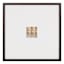 18x18 Matted to 4x4 Wall Frame, Black