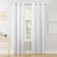 Talita White Room Darkening Grommet Curtain Panel, 63"