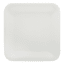 Matte Grey Soft Square Melamine Salad Plate