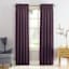 Madison Plum Pole Top Room Darkening Curtain Panel, 84"
